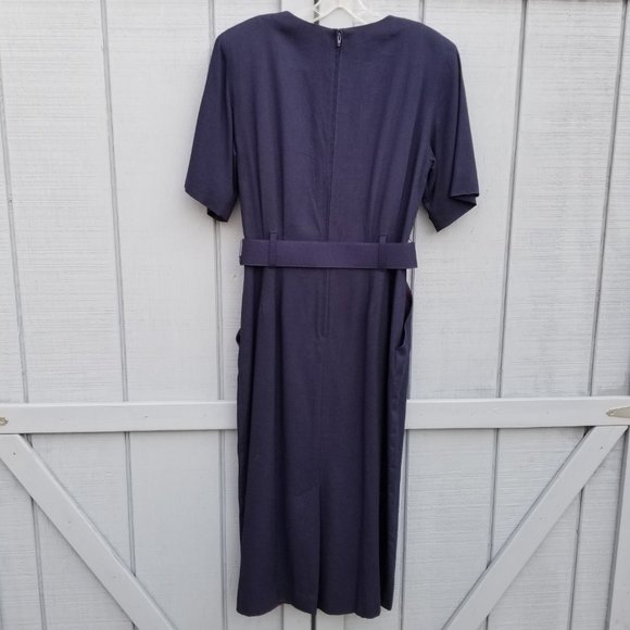 NEW Santa Fe by Jim Tremblay Navy Dress, Size 10 Made in USA - Picture 5 of 11